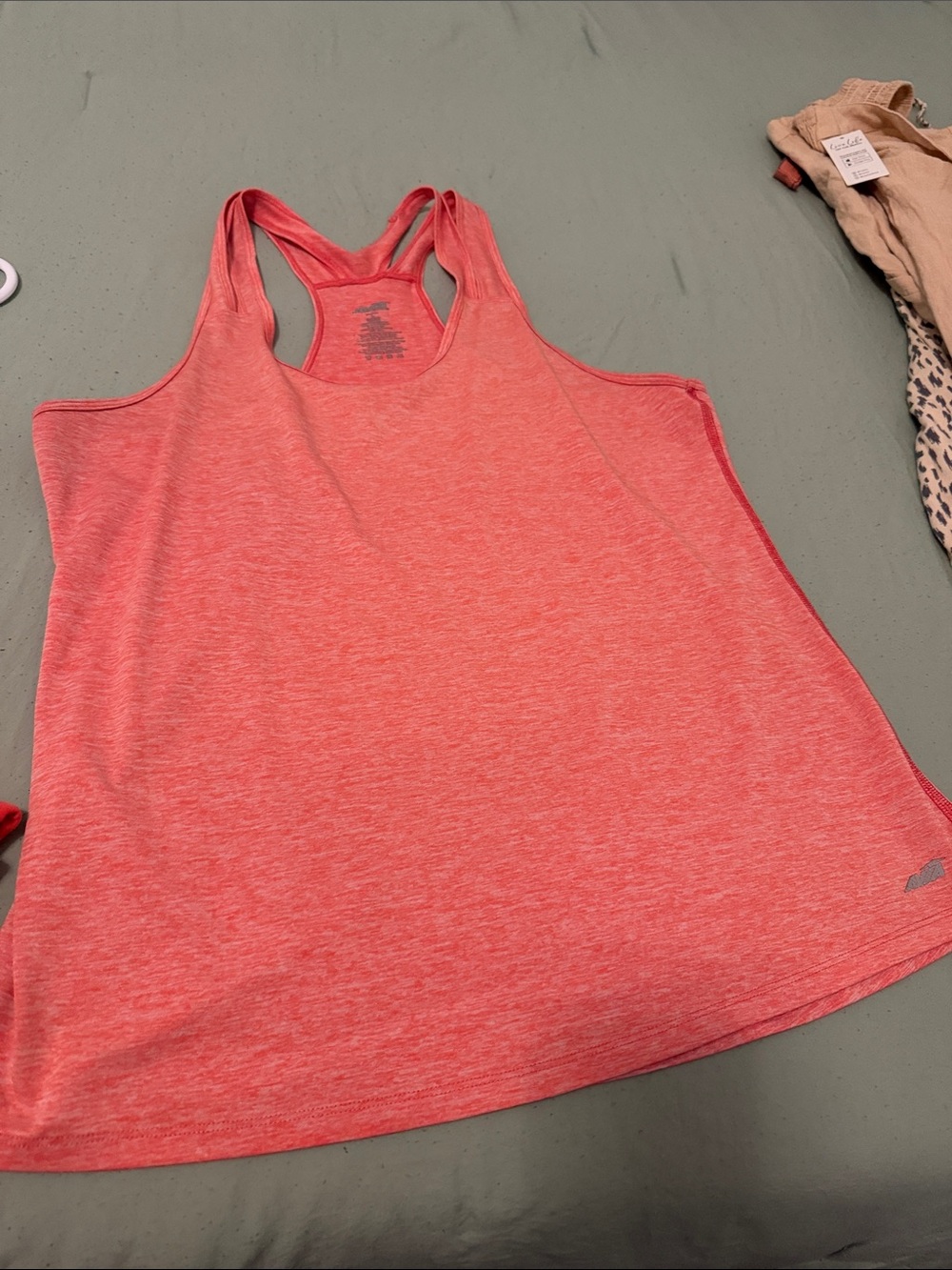 Avita Coral Heather Racerback Tank